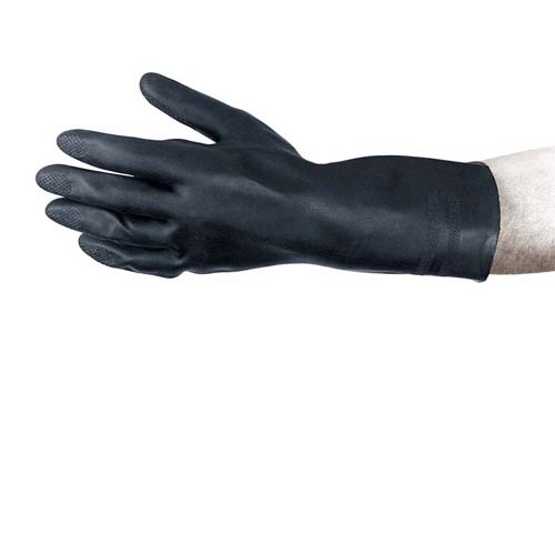 Handschuhe in NEOPRENE (innen gefüttert) cm 32, gegen chemische Stoffe, EN388 3121, EN347, AKL Cat. 3 Gr. 10